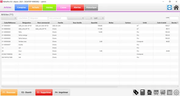 برنامج إدارة المبيعات  wahaPos